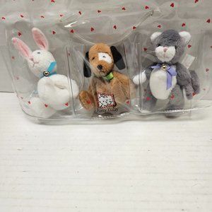 American Girl Pleasant Company Vintage Bitty Baby Animal Dog Cat Bunny Plush Bag